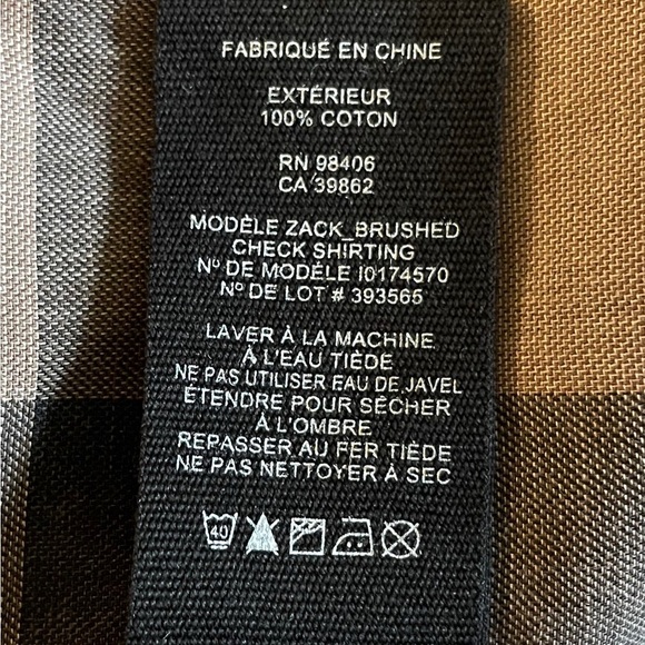 NWT Theory 100% Button Down Cotton Shirt Brushed Checked Zack Preppy Medium NEW - Picture 6 of 8